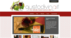 Desktop Screenshot of gustodivino.it